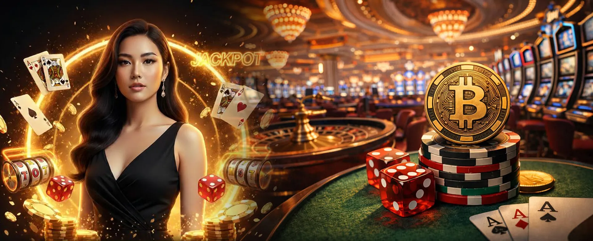 Exciting online casino games backdrop